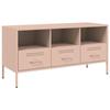 VidaXL Meuble TV, Armoire de Télévision avec Pieds, Support Télé avec Rangement Salon Salle de Séjour, Rose 100,5x39x50,5 cm 843037