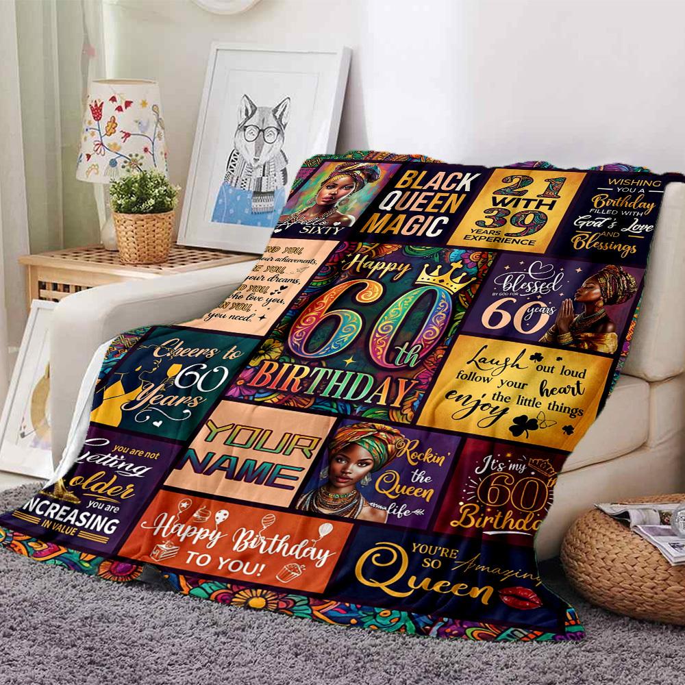 Empowerment Celebration Birthday Affirmation Poster Gift Customize Text Warmthful Decor For Sofa Couch Office Bed Picnics Ideal For All Seasons