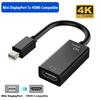 Mini DisplayPort To HDMI-compatible Adapter 4K/1080P DP Male To HD Female Converter Compatible for MacBook Air/Pro TV Projector