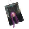 55KF Активируемый движением Подвесной Призрачный Надгробный камень Светящиеся Глаза Дрожащее Тело и Жуткие Звуки для Наружных Ужасных Украшений