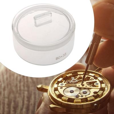 Держатель инструмента для часового масла, компактный прозрачный утолщенный стеклянный корпус для мойки цилиндра