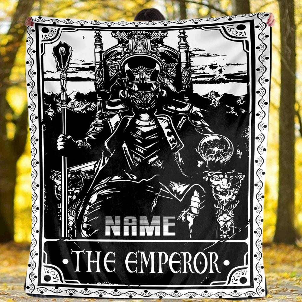 The Emperor Outdoor Customize Your Name Blanket Soft Lightweight Multiseason Use For Camping Picnic Travel Sofa Office Bed Living Room Perfect Gift
