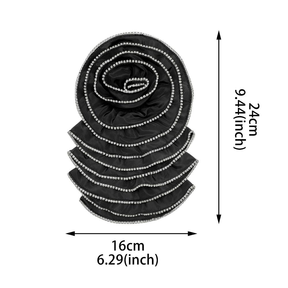 Сделай сам атласная ткань грудь цветочные нашивки одежда 3D цветы аппликации грудь цветок для женщин