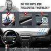 Dashboard Cover Dash Cover Mat Pad Carpet  Fit For Ford Fusion 2010 2011 2012 (Black)