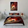 Fiery fox and wolf. Bedding sets Duvet cover sets Duvet covers Pillowcases(1*Duvet Cover 2*Pillowcases without duvet insert)
