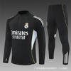 Mens Winter Half-Zip Long Sleeve Football Training Jersey Premium Player Version Argentina England Portugal Germany