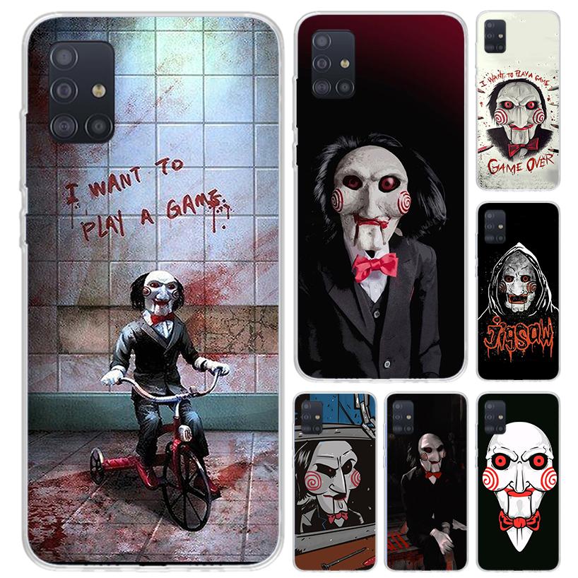 The Jigsaw Killer Horror Phone Case for Samsung Galaxy A52 A32 A22 A12 A02S A50S A30S A10S Note 20 Ultra 10 Plus S10 A31 A20 A71