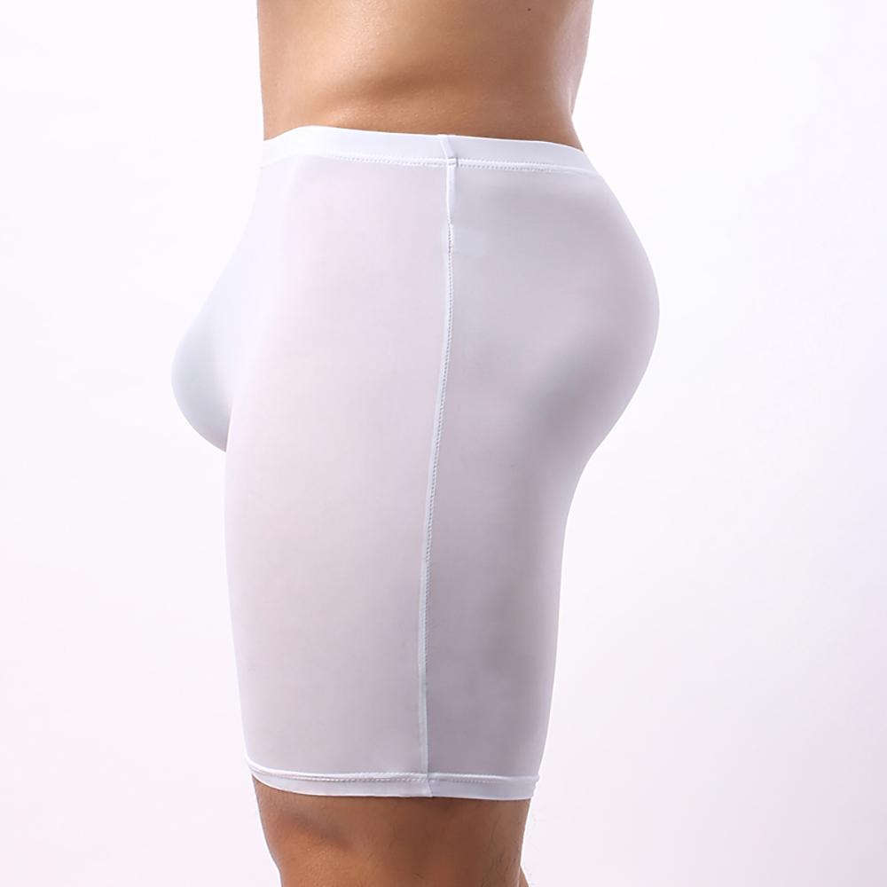 Мужские сексуальные трусы-боксеры, шорты, спортивные бесшовные мягкие трусы с выпуклостями, трусы