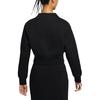Nike Женский укороченный топ с молнией на половину Sportswear Tech Fleece HJ1032-010