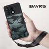 (Comes with Wrist strap)IBMRS [Anti-Scratch Dual Coating]  for Xiaomi Redmi K70 Pro/K70 Transparent Case, Camo Shockproof Matte Phone Case