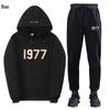 ESSENTIALS 1977 Модный флисовый комплект с худи - Унисекс Свободный крой Свитшот