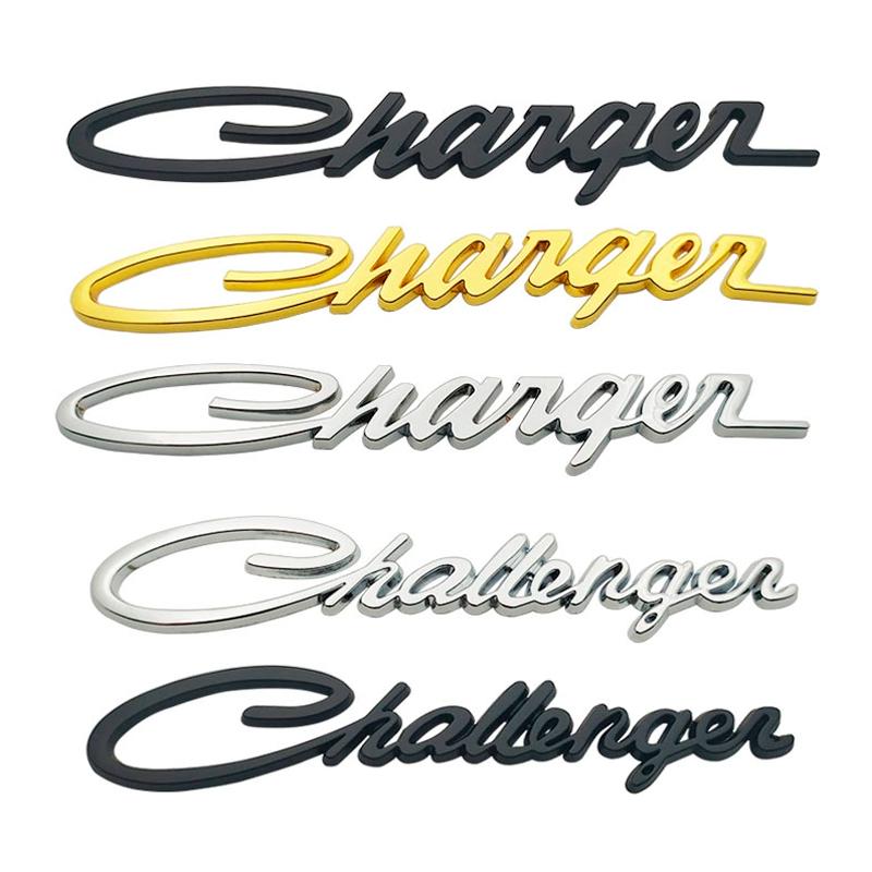 3D Металлическая Эмблема Challenger Значок Charger Наклейки Декали на Заднюю Крышку Багажника для Charger Challenger Аксессуары для Украшения Автомобиля Кольцо для Ключей