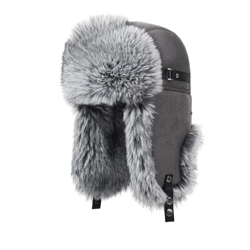 Winter imitation fur men's train head hat thickened warm middle and old ear protection cold hat