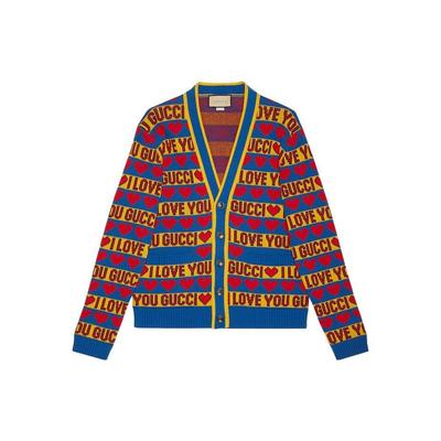 Valentine's Day Knitwear Men's Multicolor V-neck Moderate Cardigan 743120-XKDCC-4298
