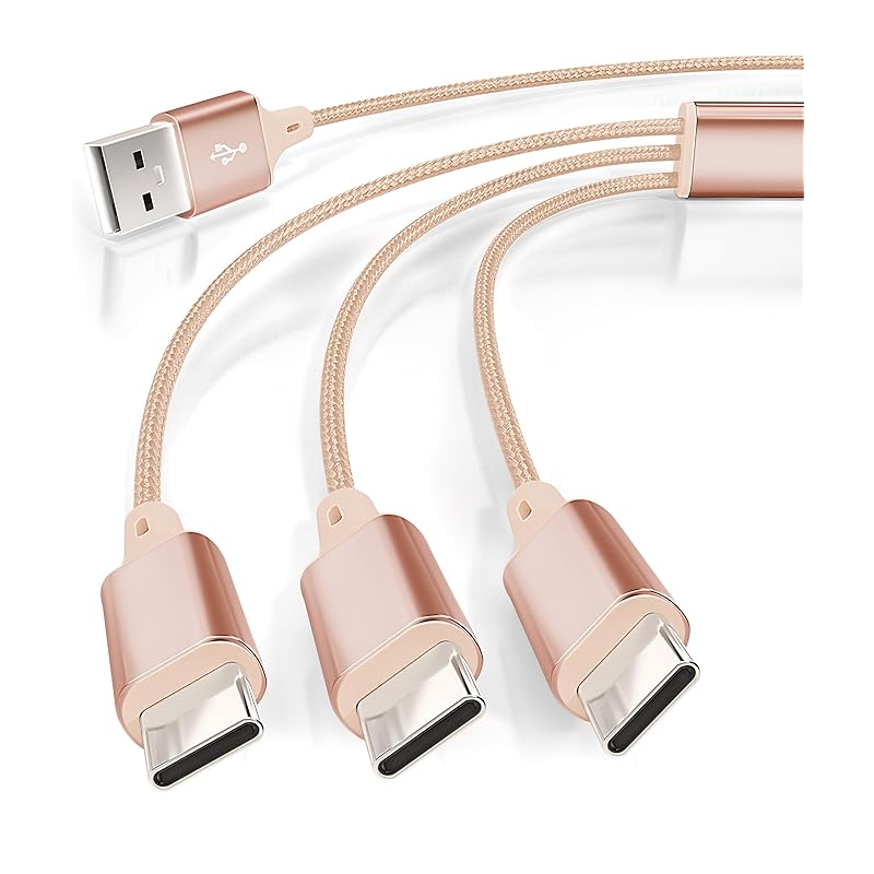 Inklink Official 3 Types To Choose from 9 Colors Compact Head 3in1 Charging Cable Rapid 1.2m Charging Cord 3 In 1 Ultra Durable USB-C Type-C MicroUSB