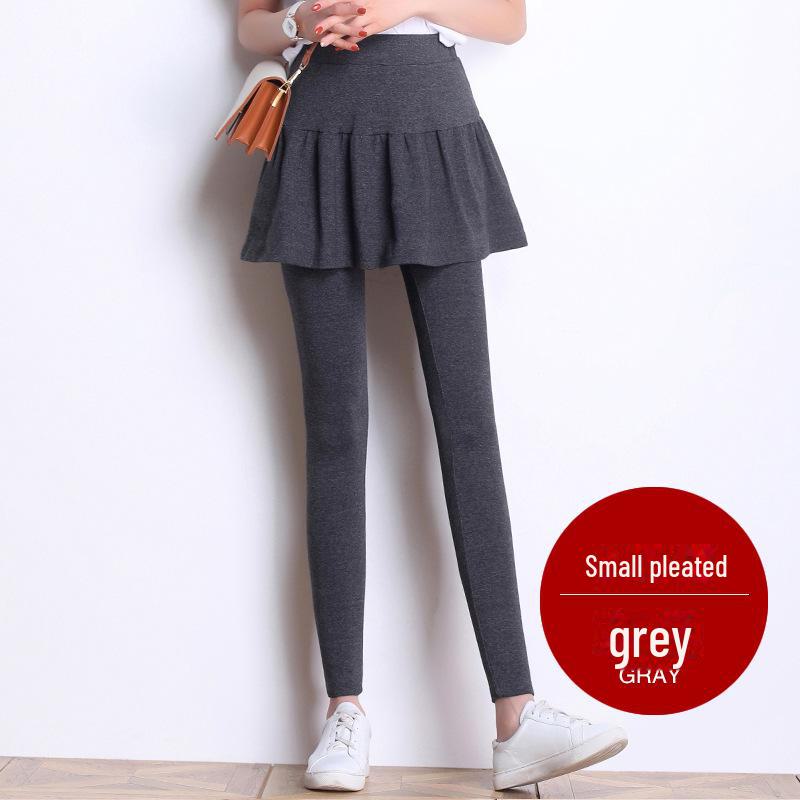 Женские леггинсы с плиссированной юбкой больших размеров - штаны для йоги весна/осень 2024 года 