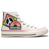 Converse Chuck Taylor All Star 1970s Hi Круглый носок На шнуровке Легкие высокие парусиновые кеды Унисекс Белые 158420c