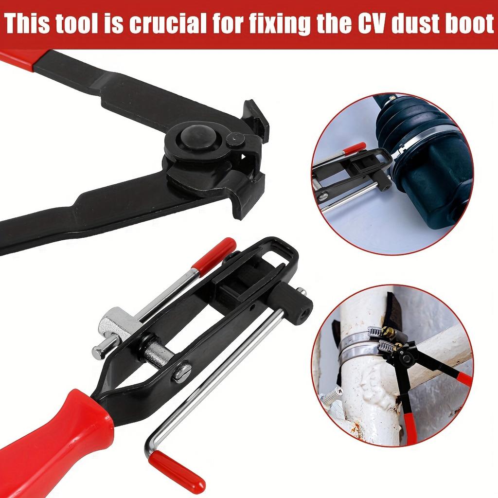 1Pcs Joint Boot Clamp Pliers Set Heavy Duty Car Banding Tools Kit With Cutter Professional Ear Boot Tie Pliers