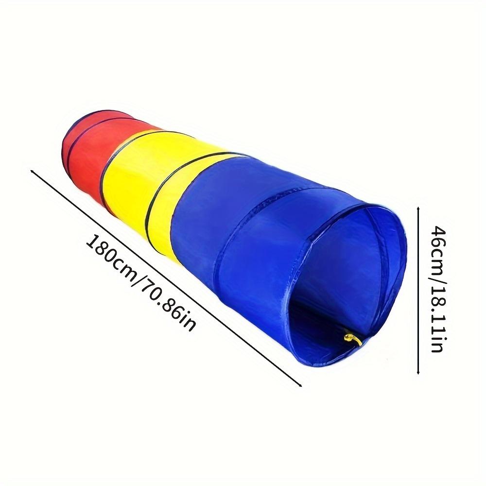 Солнечный Радужный Детский Ползающий Туннель Труба Детский Канал Детский Сад Сенсорное Тренировочное Оборудование Игрушка Сверление Отверстий Четыре