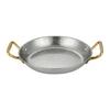 Fry Pot Saucepan Hammered Stainless Steel Paella Cooker Double-Handle Seafood