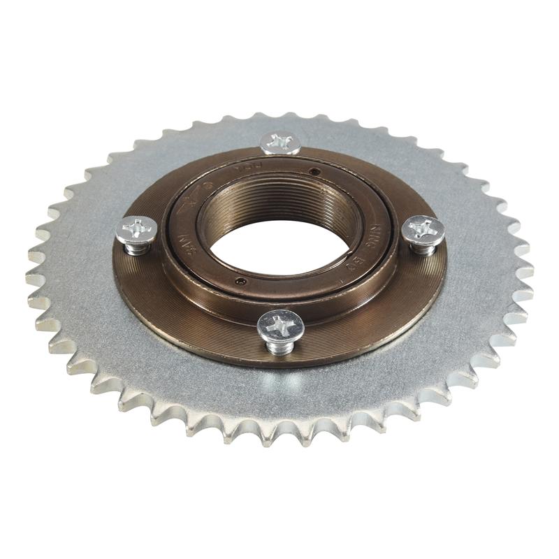Precise 78Mm OD 4 Hole Toothless Flywheel + T8F 44T 54Mm Rear Chain Sprocket Fits For 43Cc 49Cc Mini Pocket Gas Scooter ATV