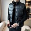 Autumn and Winter New Men's Vest, Vest, Thermal Stand-up Collar, Light Luxury Vest Jacket