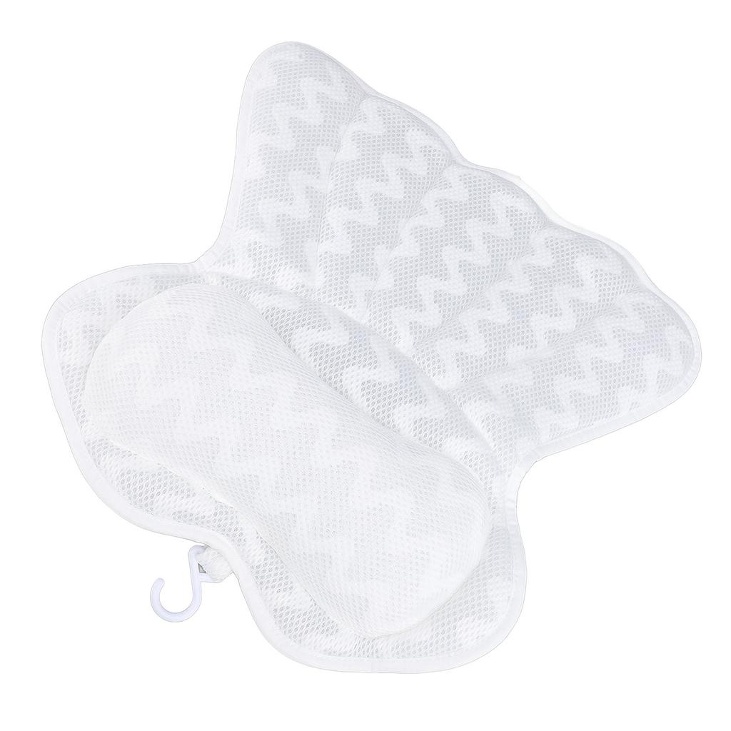 Подушка для ванны Подушка для ванны 4D дышащая сетчатая ткань Подголовник для ванны с 6 присосками для головы N