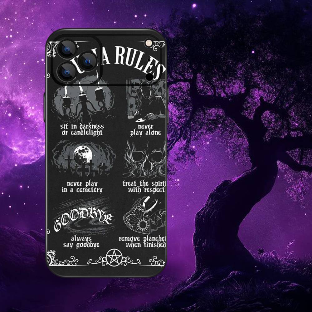 Supernatural Art Ouija Board Phone Case For iPhone 17,16,15,14,13,12,11,Pro,Max,Plus,E,Air,Mini Protective TPU Cover
