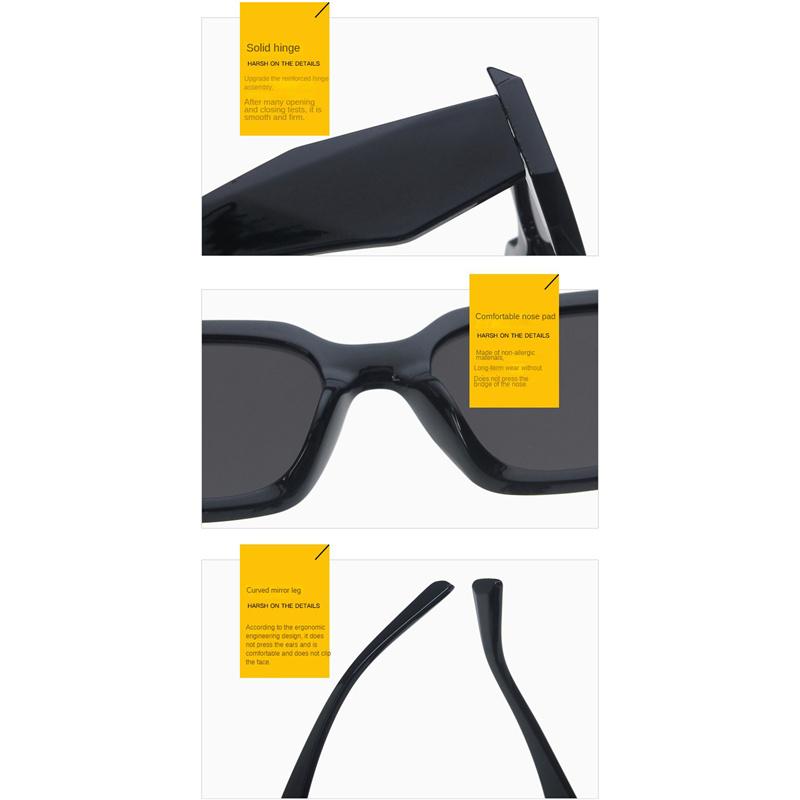 Модные квадратные солнцезащитные очки, фирменный дизайн, индивидуальные нестандартные очки, мужские солнцезащитные очки для путешествий на открытом воздухе, неполяризованные очки