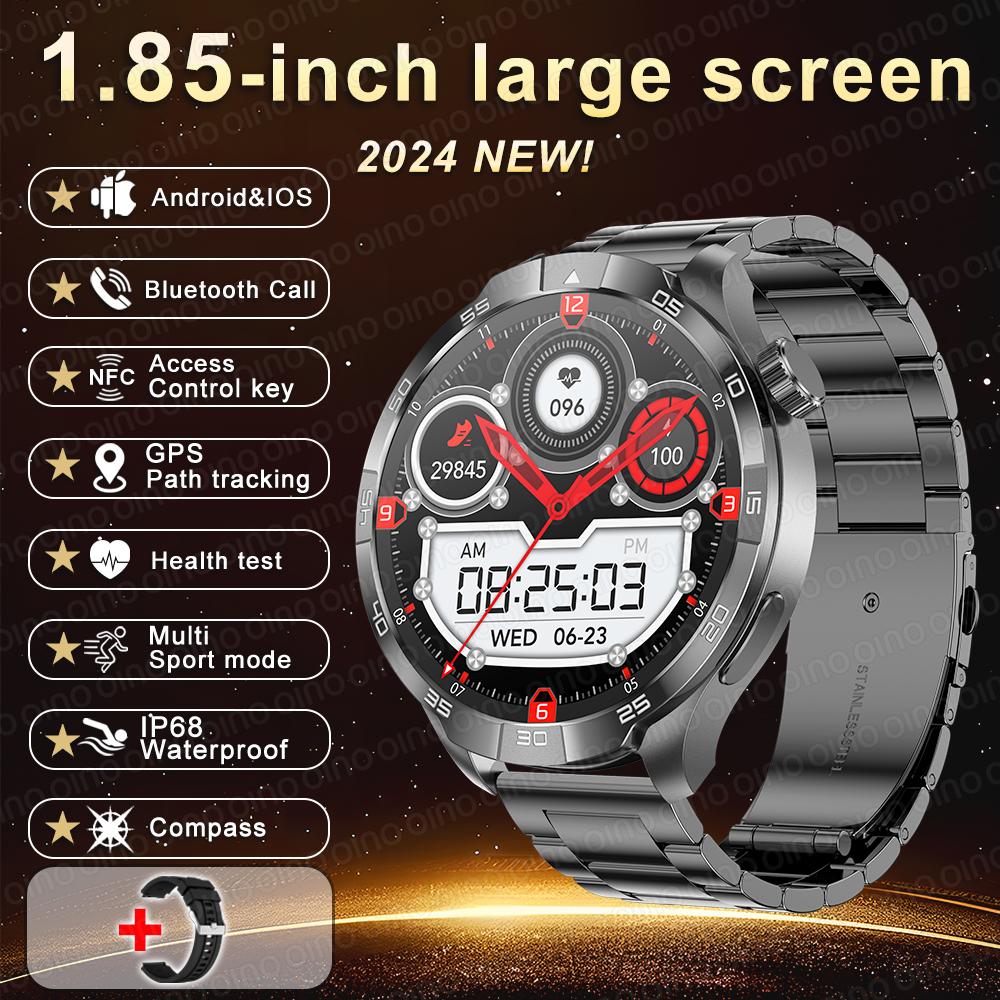 2025 Новые оригинальные умные часы PLUS AMOLED экран многофункциональный GPS компас NFC пульсометр сон BT вызов умные часы