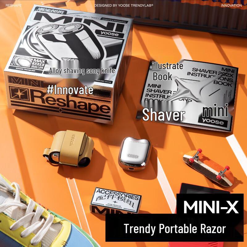 MINI-X Portable Electric Shaver CN plug (adapter included)