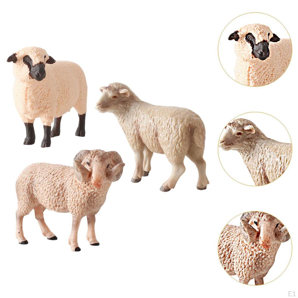 Farm Animal Figurine Set Educational Toy And Sheep Models for Kids