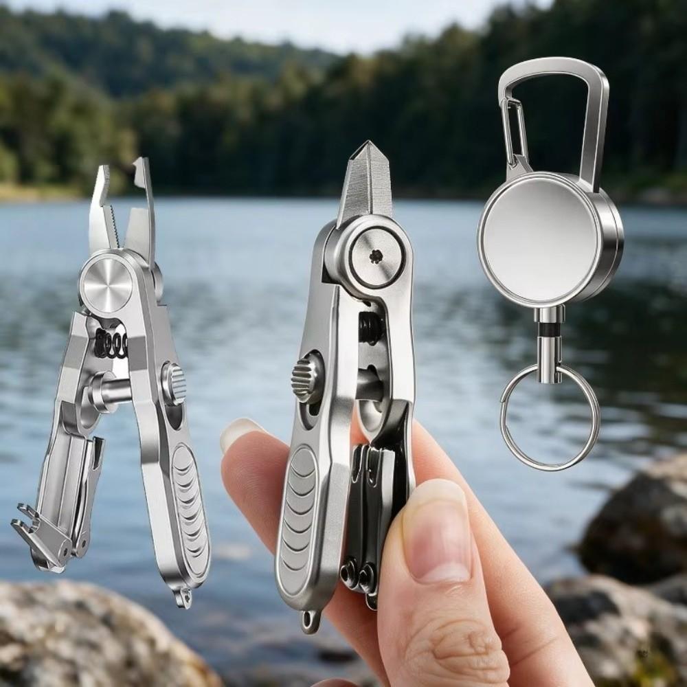 Stainless Steel Fishing Line Cutter Three-in-One Fish Knot Tying Tool Knot-tying