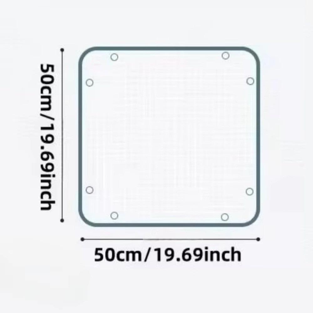 19.68/39.37in Plant Repotting Square Mat Waterproof Transplanting Mini Grid Cloth Bonsai Mud Transparent Garden Flower Mat
