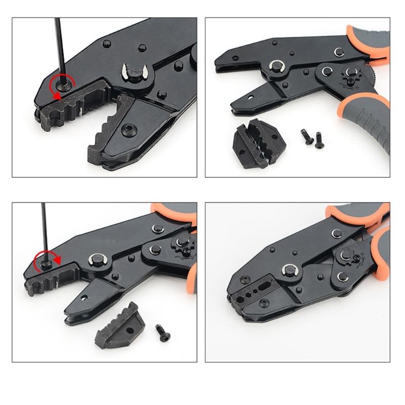 9-дюймовой храповой инструмент для обжима со сменными матрицами, клещи для обжима, инструмент для обжима проводов, клещи для обжима клемм, электрический инструмент