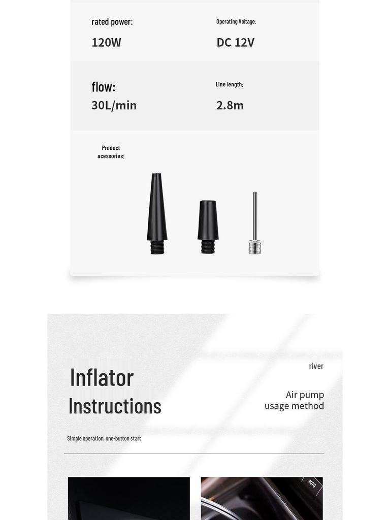 Мощный портативный цифровой насос для накачивания шин