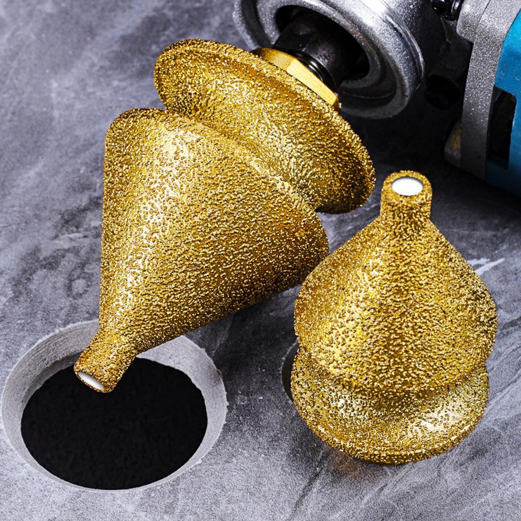 Diamond Chamfering Bit for Angle Grinder Step Drill Bit with M10 Adapter Multi-Function for Granite Marble Tile Ceramic Stone