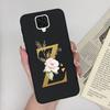 Чехол для Xiaomi Redmi Note 9 Pro Цветы Буквы Силиконовый Мягкий ТПУ Задняя Крышка Для Xiomi Redmi Note9 Pro 6.67'' M2003J6B2G Чехол