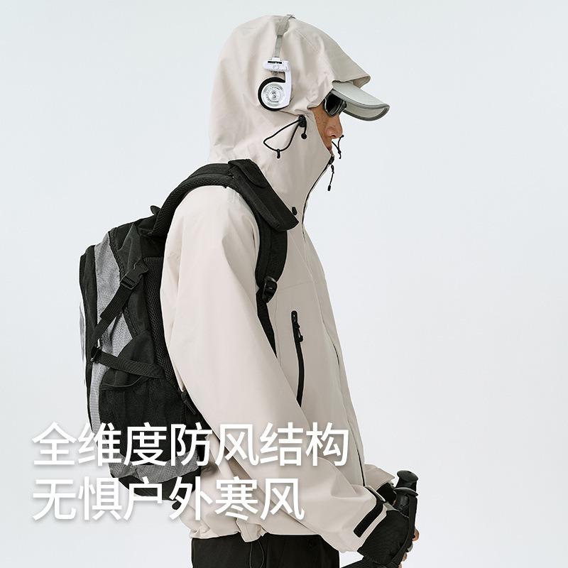 Легкая однослойная куртка с капюшоном мужская для активного отдыха, сверхпрочная, непромокаемая, теплая, ветрозащитная, женский альпинистский костюм