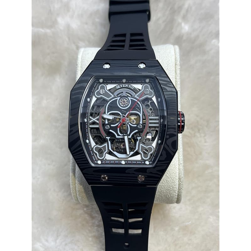SEVEN XII часы мужские механические часы-скелетон с автоподзаводом часы-скелетон мужские часы Люминесцентный циферблат водонепроницаемые роскошные Мужские часы популярны,