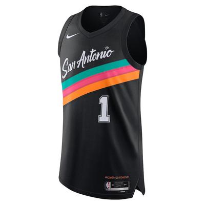 Dri-FIT ADV FW25 Виктор Вембаньяма City Edition НБА Сан-Антонио Спёрс Удобный Мягкий К коже Пуловер с V-образным вырезом Баскетбольная майка HM6122-010