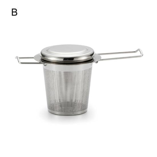 Чайный заварник с ручкой, мелкая сетка, многоразовый, нержавеющий, бытовой, для чайного магазина, ручной, ситечко для чайного листа для кухни