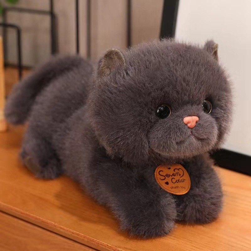 25 см Ленивый кот Сгорбленная плюшевая игрушка Мягкий короткий мех Серия Super Lazy Кукла котенка Подарок на день рождения и Рождество для детей