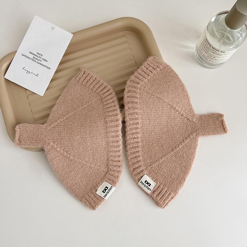 Новый стиль Зимний стиль Ракушка Однотонные Вязаные Перчатки для Студентов и Женщин Теплые и Универсальные Без пальцев Перчатки-митенки Рукава