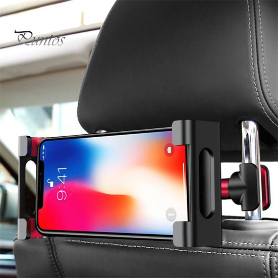 Крепление на подголовник заднего сиденья, прочный держатель для планшета и телефона с металлическим замком и силиконовыми ручками, выдвижной автомобильный аксессуар для семейных путешествий