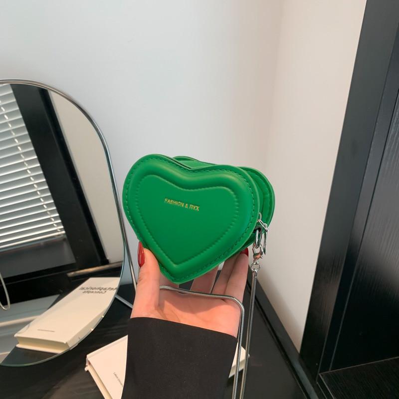 Chic Heart-shaped Crossbody Bag For Women Cute Small Trendy Everyday Purse