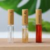 Bamboo Lid Mascara Container Compact Eyelashes Tube Portable Lip Gloss Tube  Travel
