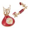 Vintage Telephone Alarm Clock Unique Elegant Accurate Time Bedside Clock Decoration for Home Cafe