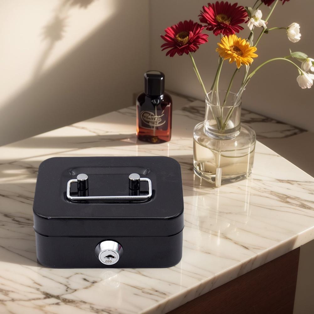 Металлическая копилка с замком на ключ, копилка 4,53x3,78x2,28 дюйма, контейнер для монет, небольшая коробка для хранения для взрослых и детей