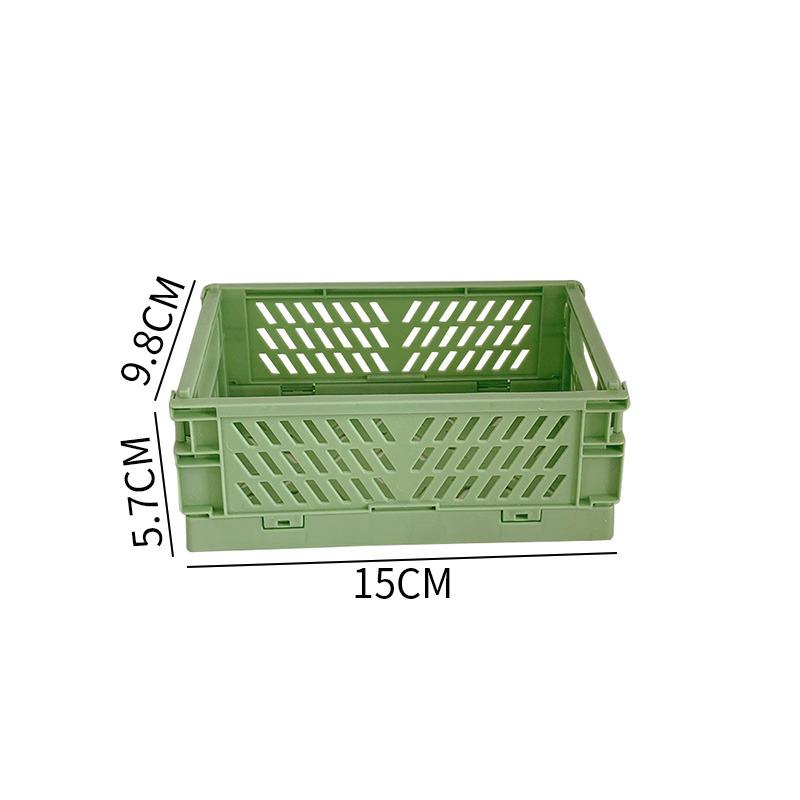 Складной ящик, пластиковый складной ящик для хранения, корзина, косметический контейнер, настольный держатель, ящик для хранения школьного стола для домашнего использования